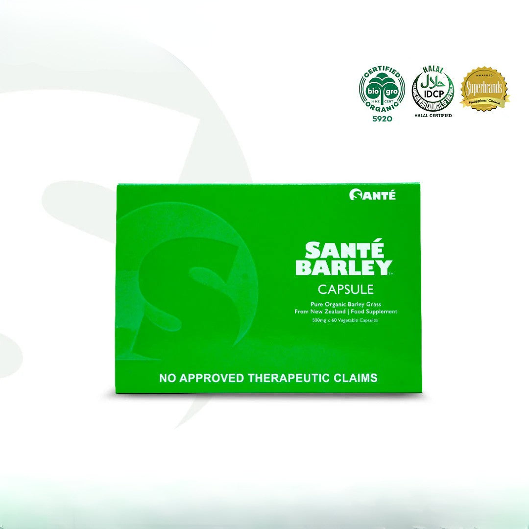 Sante Barley Capsules Pure Organic (500mg x 60 capsules)