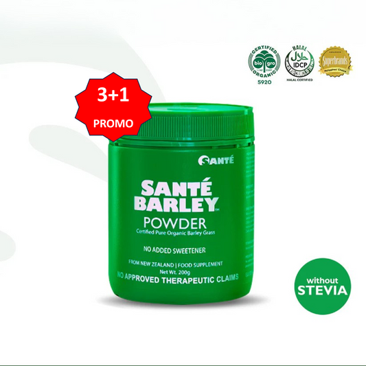 BUY 3 GET 1 FREE - Santé Barley Canister without Stevia (200g)