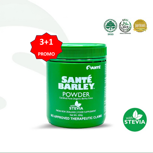 BUY 3 GET 1 FREE - Santé Barley Canister with Stevia (200g)